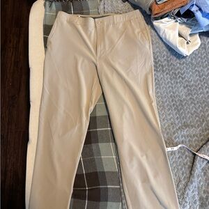 Ben Hohan Men's Khaki Stretch Chino Pants - Classic Fit